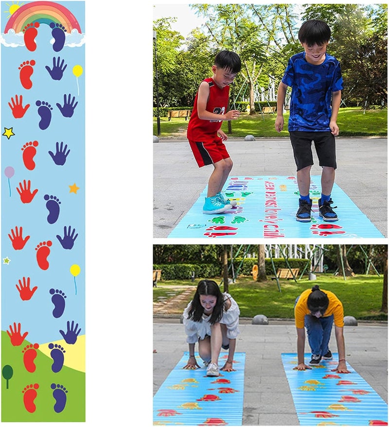 klarako Hand Foot Game Pad, Anti Slip Texture, Hand & Foot Hopscotch Decal Wear Resistant for Boosting Gross Motor Skills, Sensory Play, Indoor Active Games B - Image 3