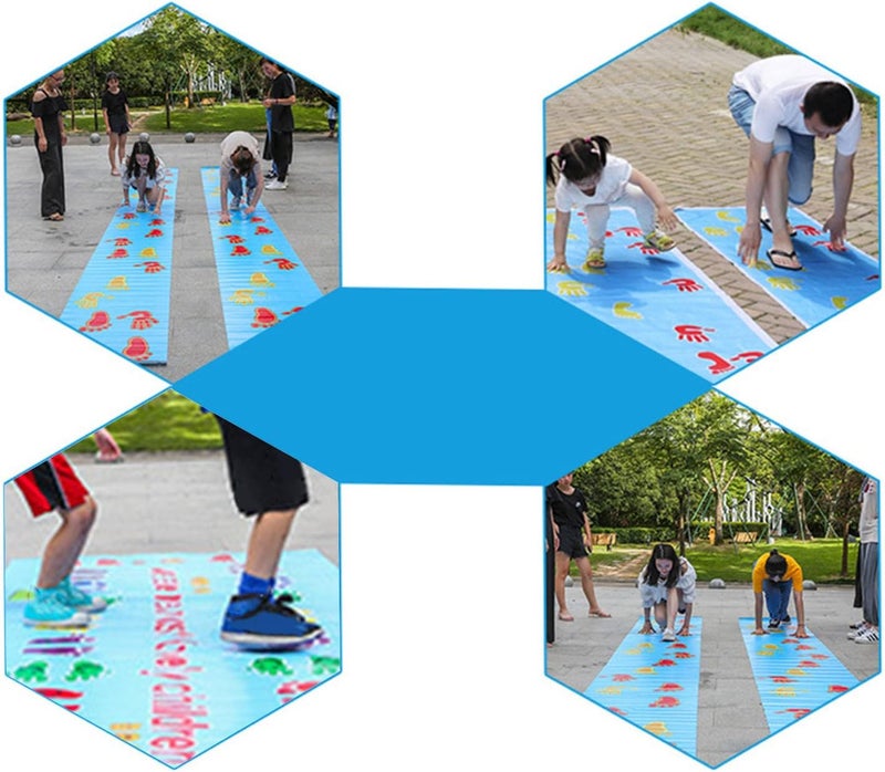 klarako Hand Foot Game Pad, Anti Slip Texture, Hand & Foot Hopscotch Decal Wear Resistant for Boosting Gross Motor Skills, Sensory Play, Indoor Active Games B - Image 1