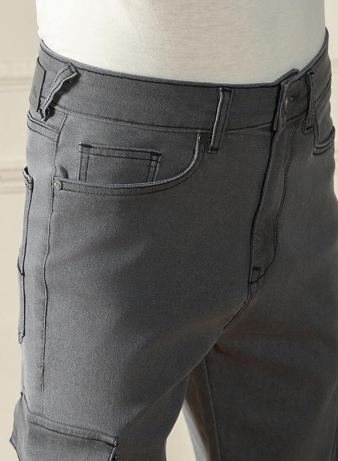 Dennis Lingo Mid Rise Straight Fit Cargo Stretchable Jeans - Image 3