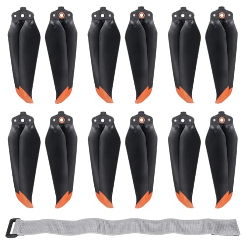 سي كيو تي CQT 12pcs Air 2 S 2s Propellers Blades + Propeller Holder Strap