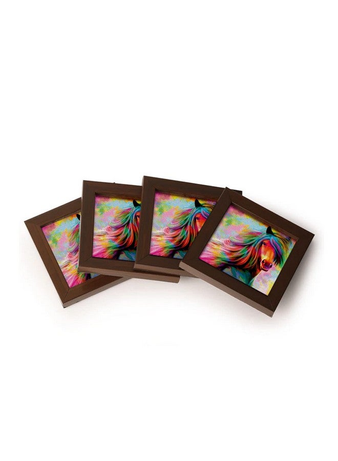 Paper Plane Design Tea Coffee Coaster Set Wooden Decorative Coasters Set. Home and Office Wooden Coasters Design 225 - Image 2