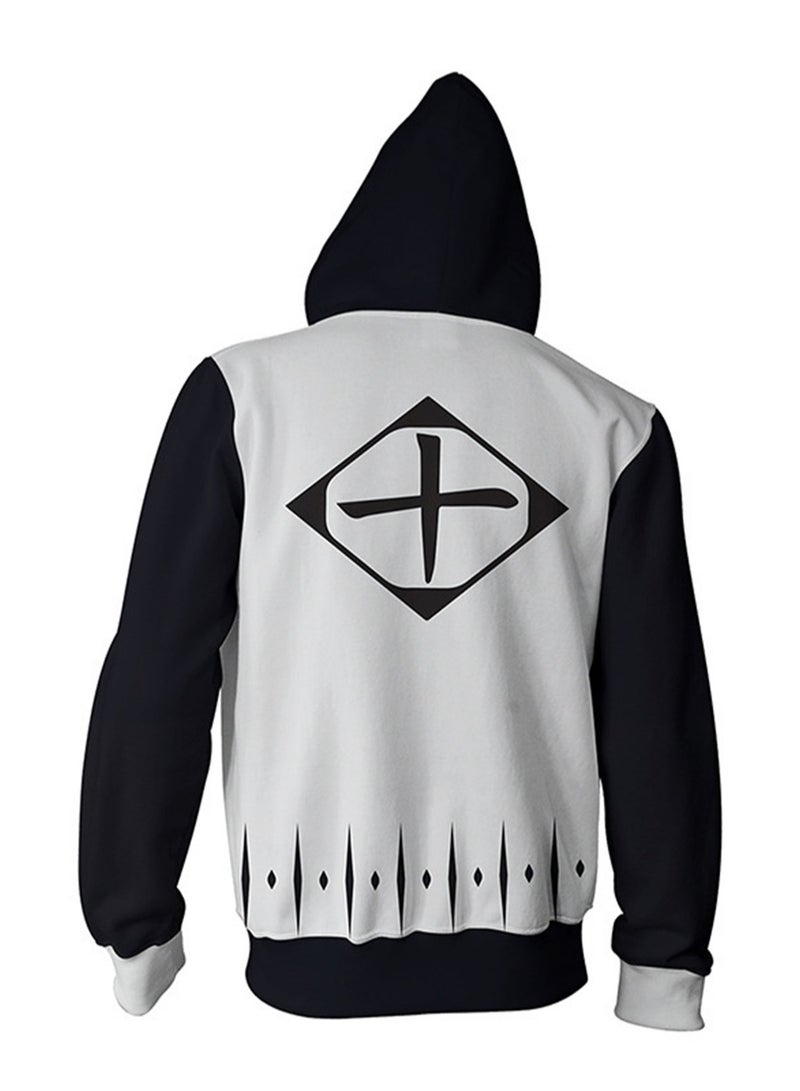 سويت شيرت بغطاء رأس غير رسمي مطبوع بتقنية ثلاثية الأبعاد من سلسلة حرب الدم الألف عام من أنمي بليتش - Image 1