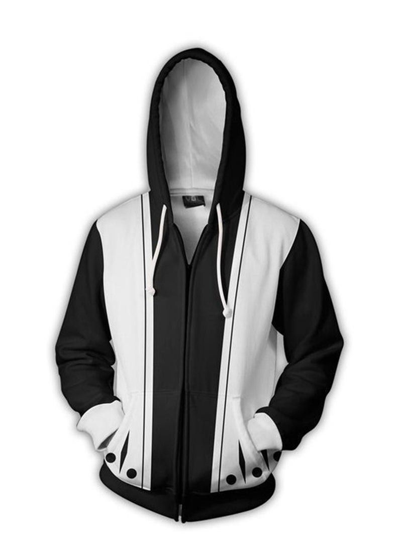 سويت شيرت بغطاء رأس غير رسمي مطبوع بتقنية ثلاثية الأبعاد من سلسلة حرب الدم الألف عام من أنمي بليتش - Image 2