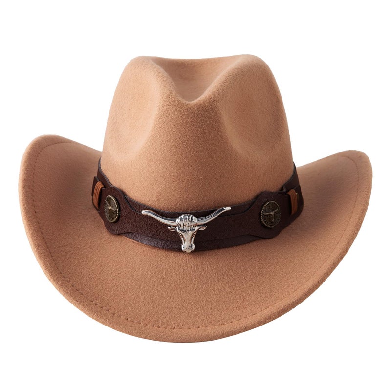 Jastore Toddler Baby Boys Cowboy Hat Western Hat for Baby Girl Cowgirl Hat for Kids(US, Age, 1 Year, 3 Years, Khaki) - Image 2