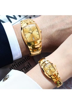 OLEVS OLEVS Pair Men Women Watches Set Analog Date Diamond Stainless Steel Waterproof Luminous Watch 7006  - Image 4