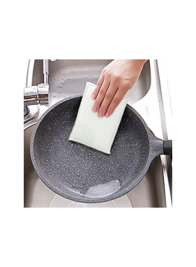 promass Natural Bamboo Sponges Kitchen Cleaning Sponges Dish Sponges Reusable Dish Washing Sponges Super Absorbent 10 Packs… - Image 4