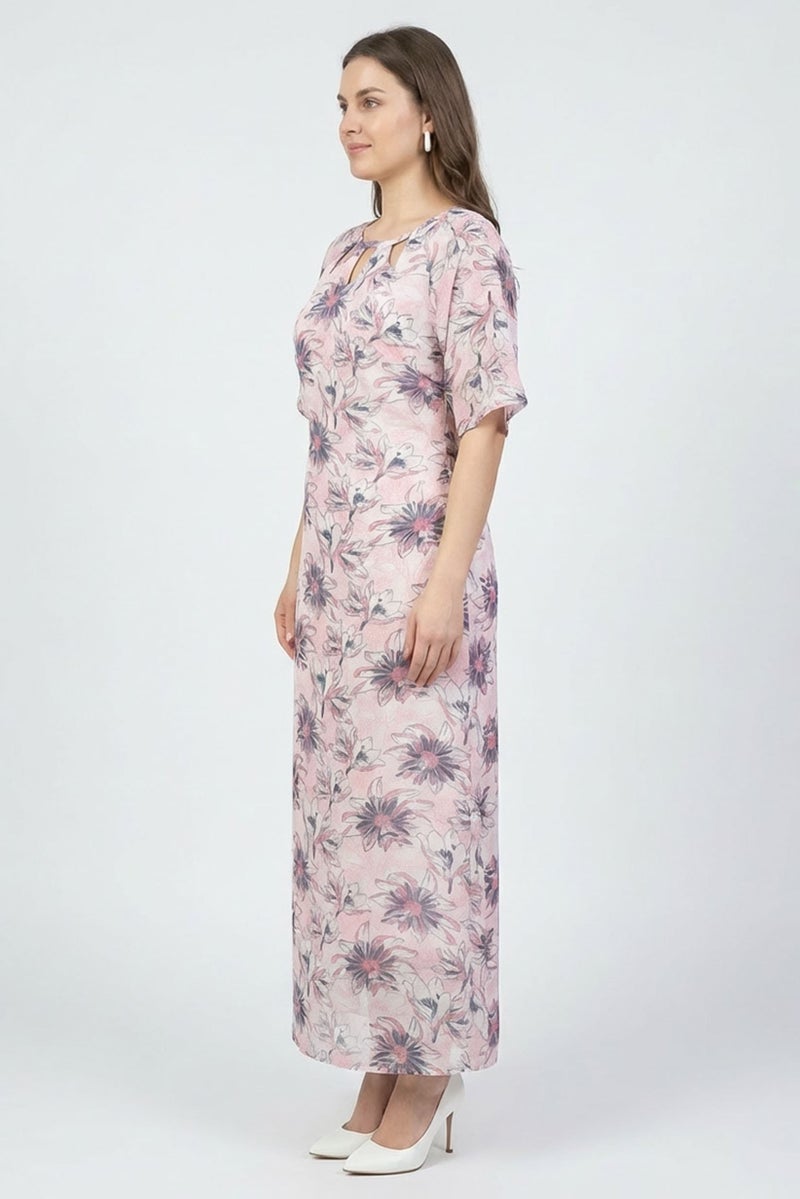 Willow & Whistle Women Floral Print Maxi Dress, Multicolor - Image 3