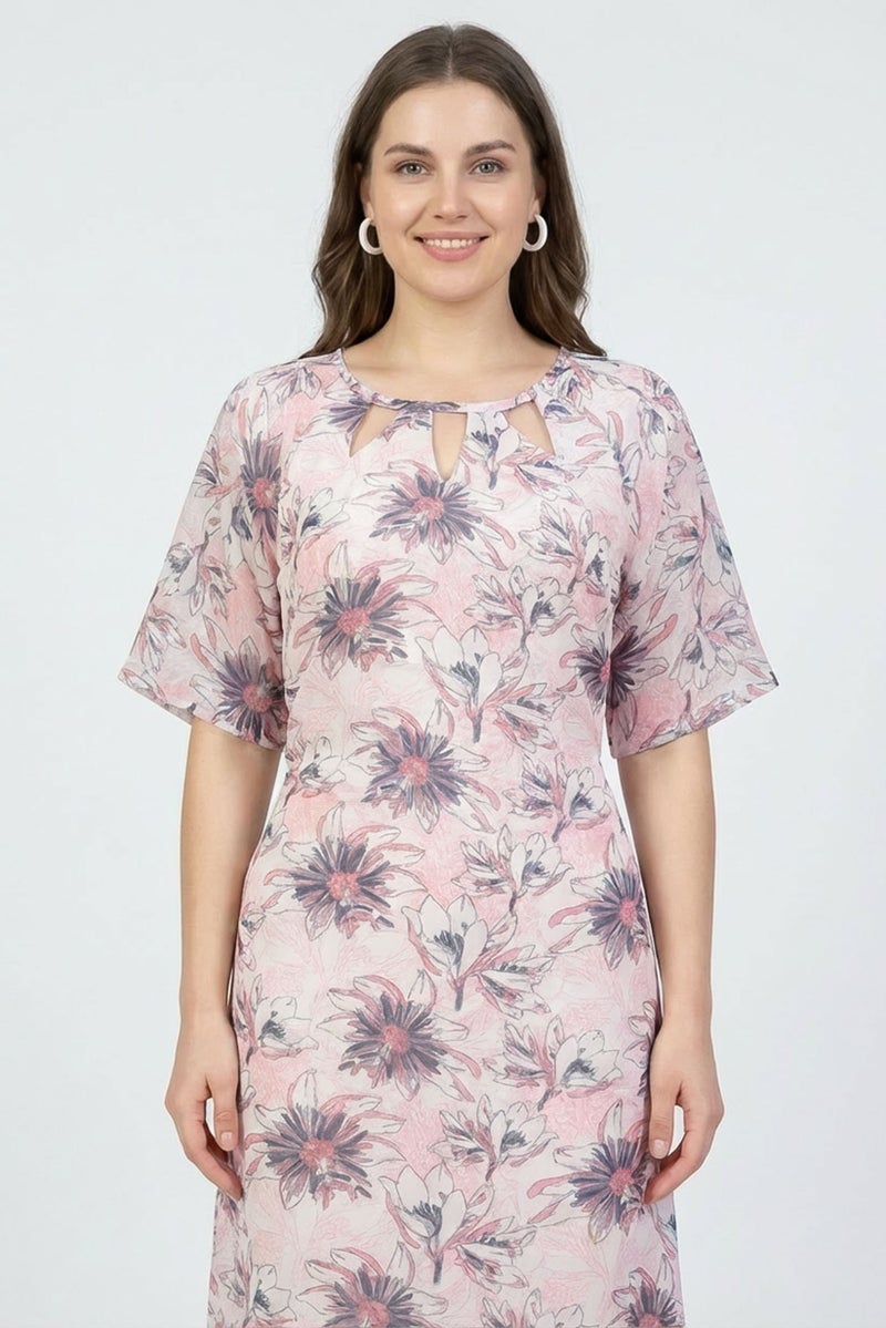 Willow & Whistle Women Floral Print Maxi Dress, Multicolor - Image 2