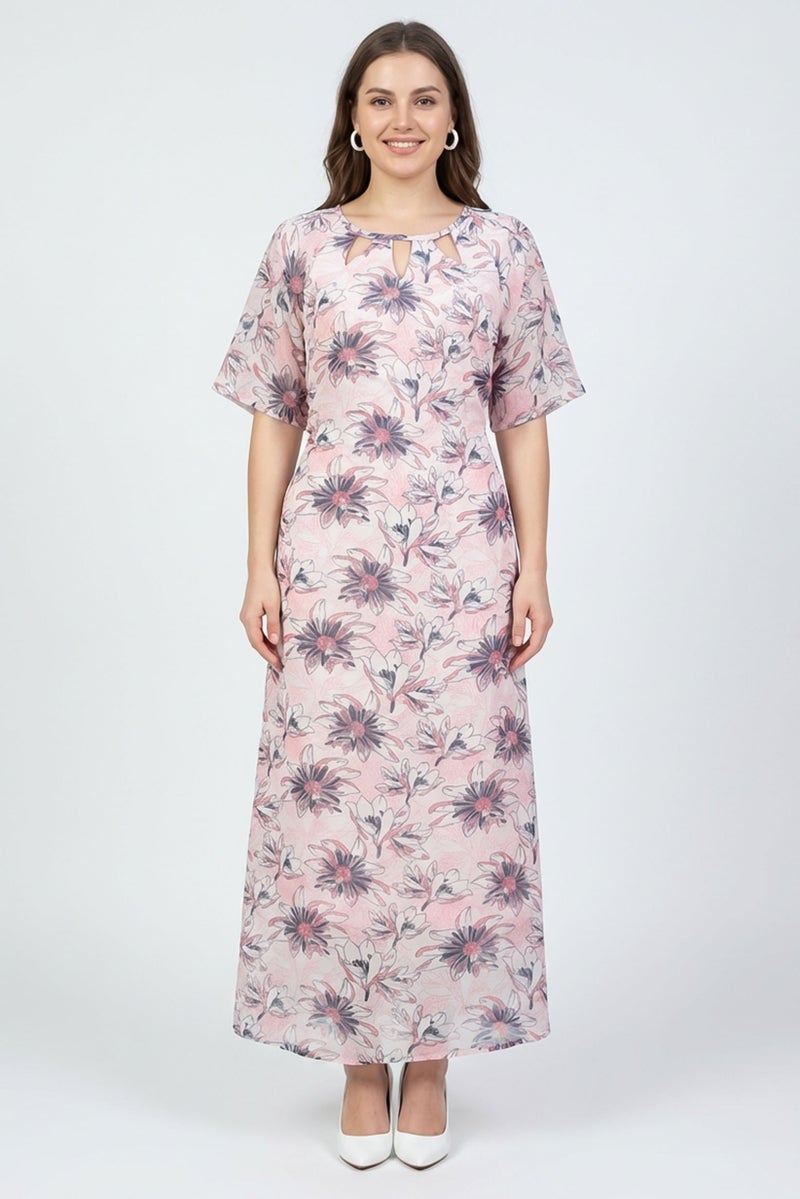 Willow & Whistle Women Floral Print Maxi Dress, Multicolor - Image 1