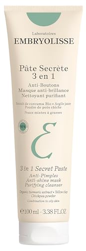 Embryolisse 3 in 1 Antipimples  Acne Treatment  Multipurpose Clay Mask to Control and Clear Breakouts  For Oily to Combination Skin Paraben Free Oil Free  NonComedogenic 338 Fl Oz