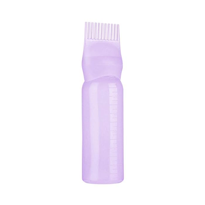 LUXURIA Plastic Hair Oil/Hair Dye Applicator Brush Bottle 120Ml (Purple), 120 Milliliter - Image 3