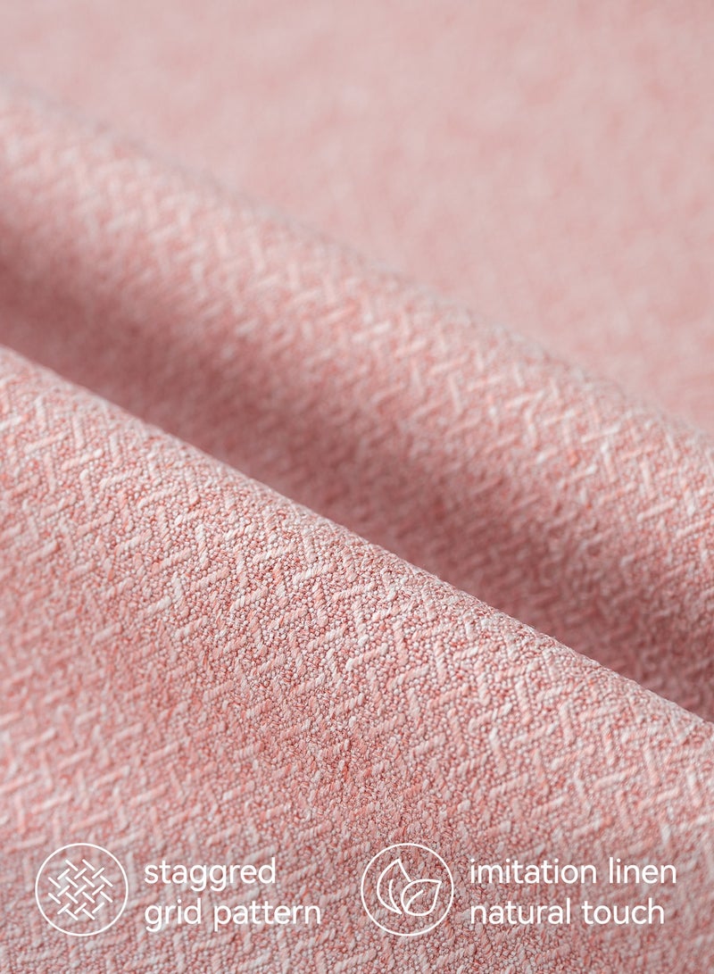 لحظة غطاء وسادة 45 × 45 سم وردي مزين بملمس زخرفي وسادة قذفية عصرية غطاء وسادة بيت ريفي حديث غطاء وسادة صلب مجموعة من 2 قطعة للديكور المنزلي الأريكة غرفة النوم - Image 2