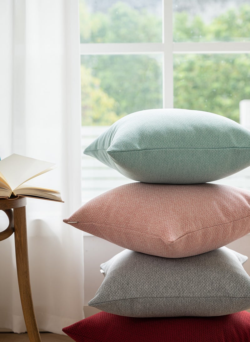 لحظة غطاء وسادة 45 × 45 سم وردي مزين بملمس زخرفي وسادة قذفية عصرية غطاء وسادة بيت ريفي حديث غطاء وسادة صلب مجموعة من 2 قطعة للديكور المنزلي الأريكة غرفة النوم - Image 5