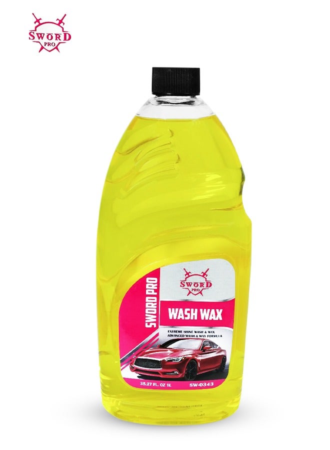 SWORD PRO Ultimate Wash and Wax Car Washing Shampoo 1 Liter SW-0343 - Image 1