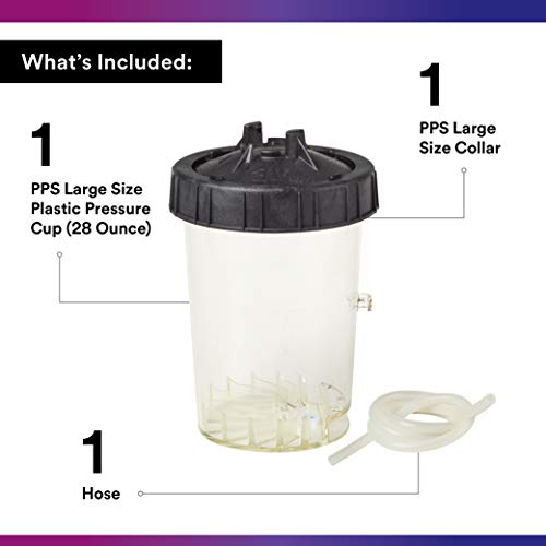 3M PPS (Original Series) 16124 PPS H/O Pressure Cup with Air Hose, Large, 28 oz, 1 Pack - Image 2