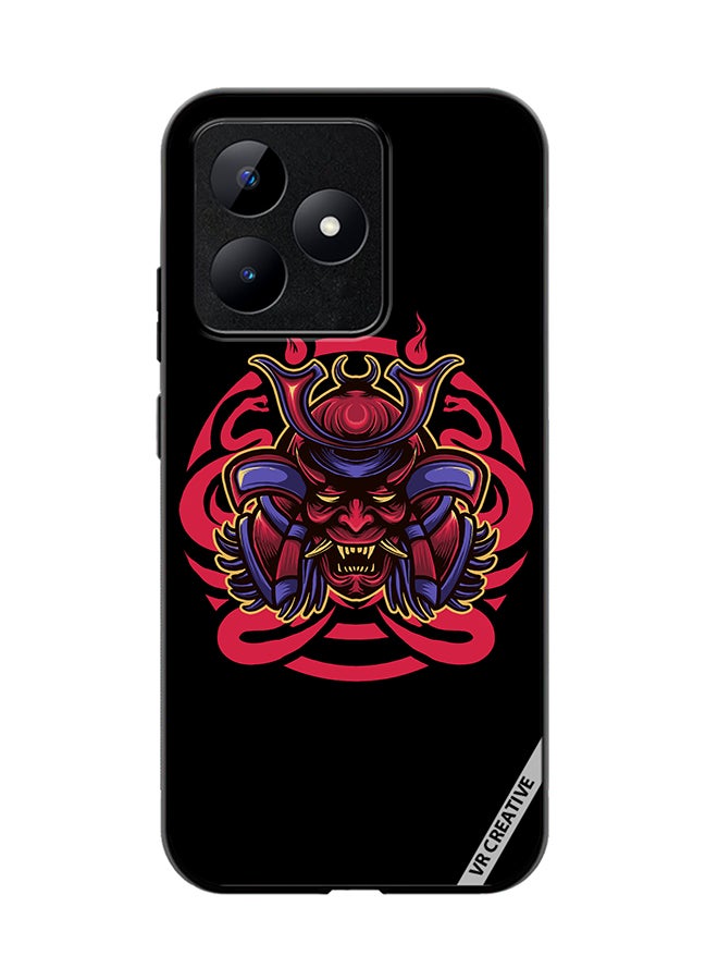 VR CREATIVE Protective Case Cover For Realme C53 Japanese Samurai Mask Design Multicolour - Image 1