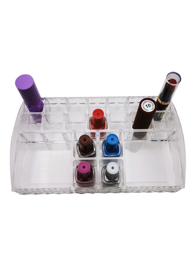 NIBEMINENT Cosmetic Makeup Organizer 20 Grids Transparent Lipstick Holder - Image 1