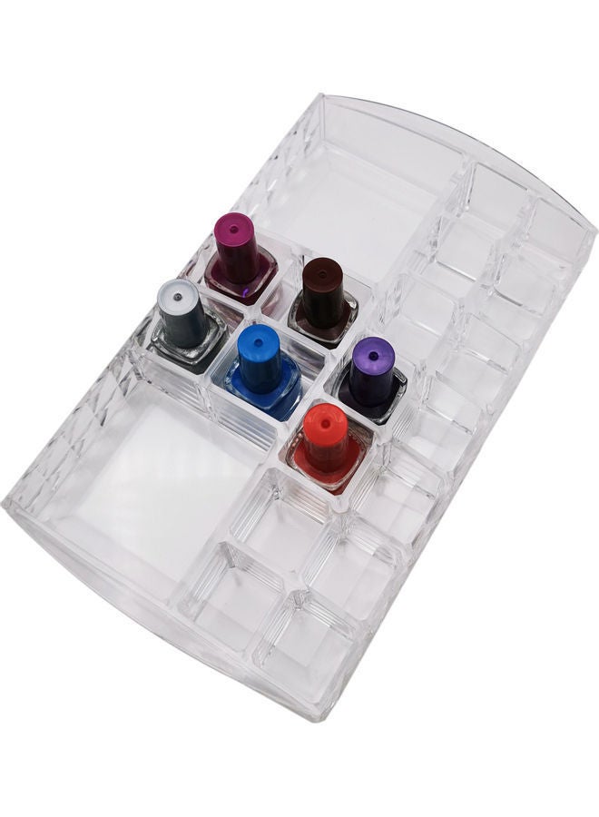 NIBEMINENT Cosmetic Makeup Organizer 20 Grids Transparent Lipstick Holder - Image 3