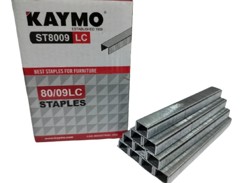 KAYMO ST8009LC 9mm 80 Series Industrial Staples (7,500 Pins) | Heavy-Duty Steel Fasteners for Furniture, Woodwork, Packaging & General Construction | Compatible with 80 Series Staplers - Image 5