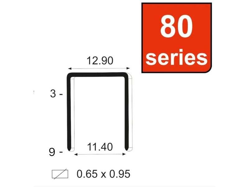 KAYMO ST8009LC 9mm 80 Series Industrial Staples (7,500 Pins) | Heavy-Duty Steel Fasteners for Furniture, Woodwork, Packaging & General Construction | Compatible with 80 Series Staplers - Image 3