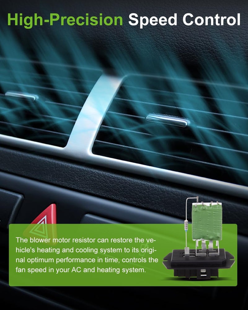 SCITOO Air Conditioning Heater Fan HVAC Blower Motor Resistor Regulator fit for 2005-2007 for Chrysler Pacifica /2001-2008 for Chrysler Town Country /2001-2003 for Chrysler Voyager - Image 4