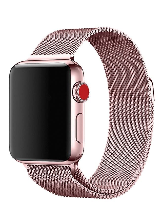 Replacement Band For Apple Watch Series 5/6/7 38/40/41 Rose Gold - Image 1