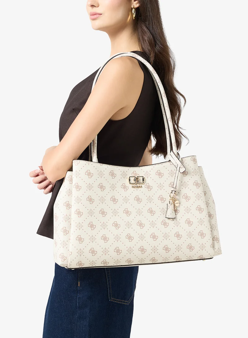 Guess  Emelie Logo Girlfriend Tote Bag for Women | Best Price UAE