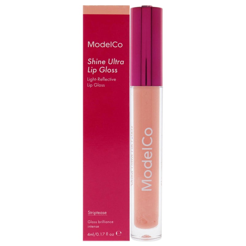 ModelCo MODELCO Shine Ultra Lip Gloss  ShimmerInfused Formula  LightReflecting And Hydrating  LongWear HighShine Color And Volume  For Super Luscious Lips In Seconds  Striptease  017 Oz