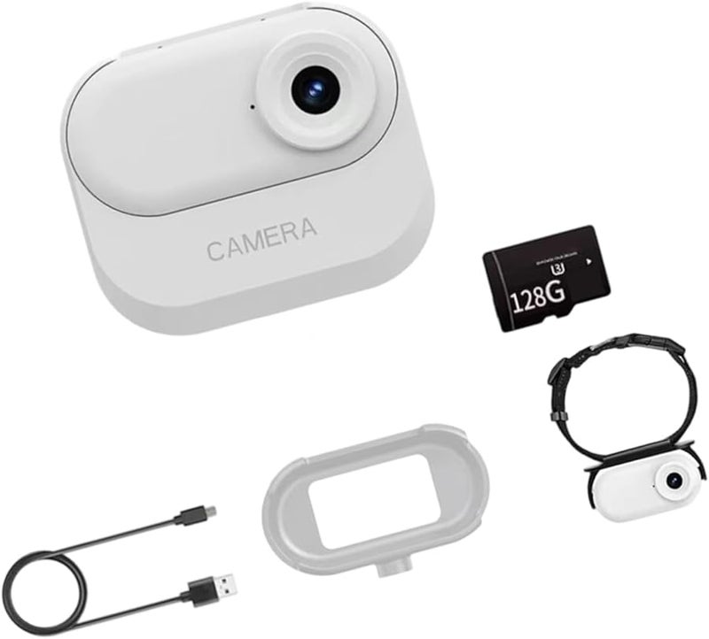 128GB Wearable Pet Camera Collar 1080P Full HD Video Recording for Dogs Cats and Outdoor Adventures - Image 1