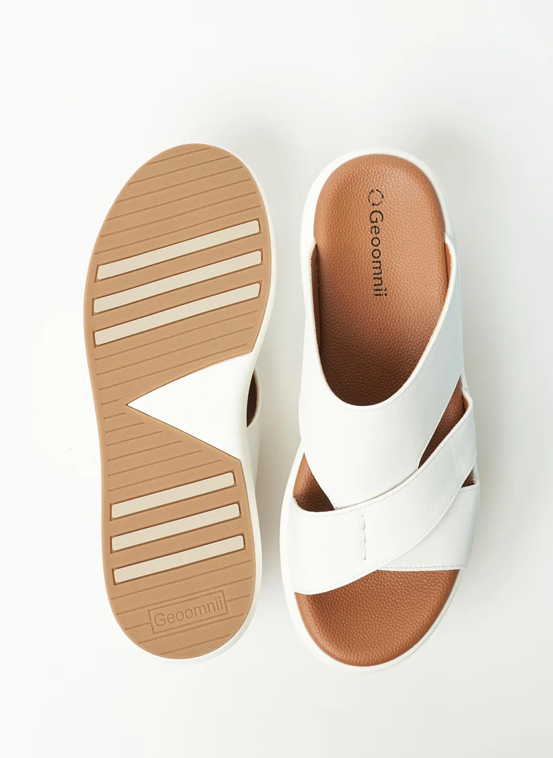 Geoomnii Geoomnii Mens Arabic Sandals White