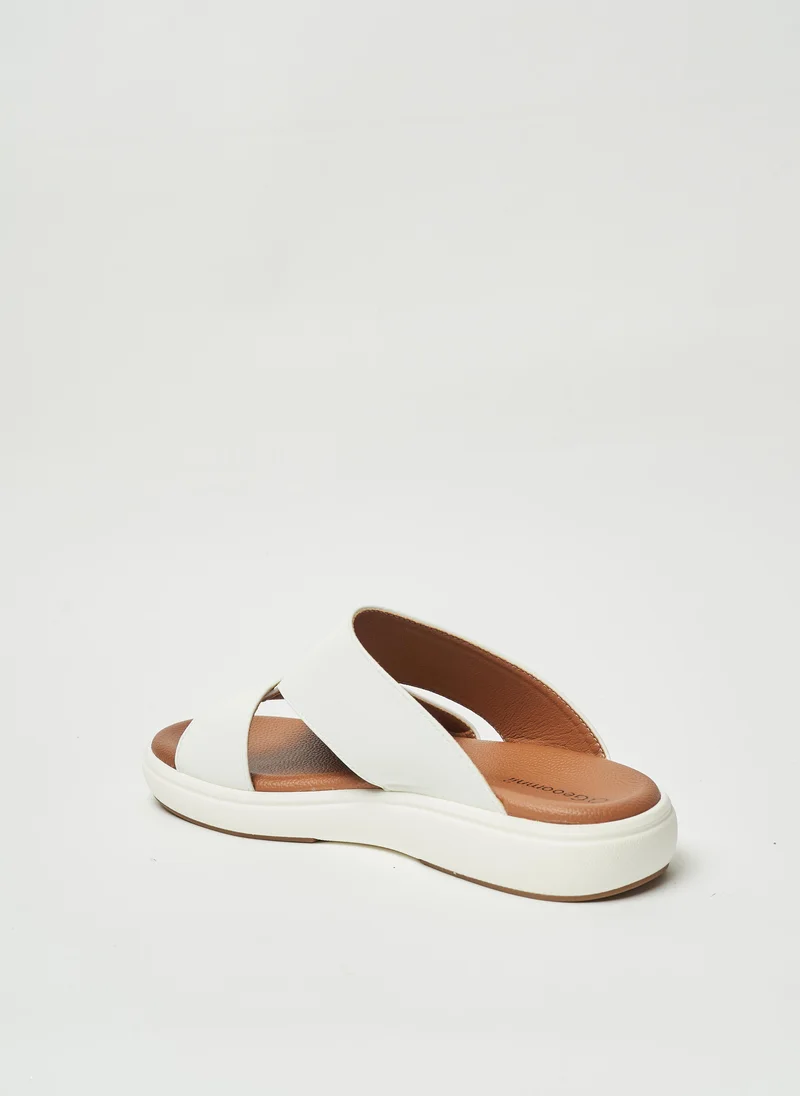 Geoomnii Geoomnii Mens Arabic Sandals White