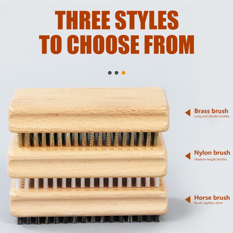 Snowboard Waxing Brush With Enduring Wood Handle And Nylon Bristles - Image 5