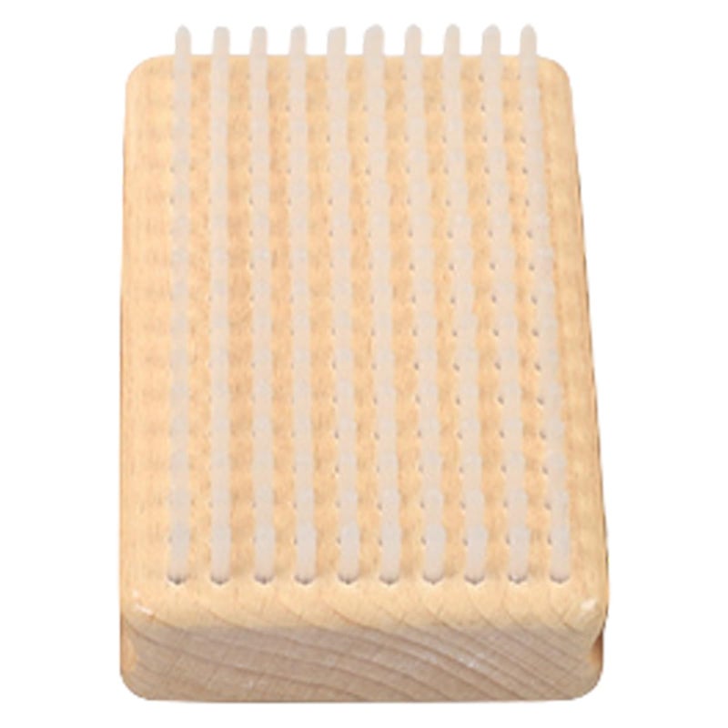 Snowboard Waxing Brush With Enduring Wood Handle And Nylon Bristles - Image 2