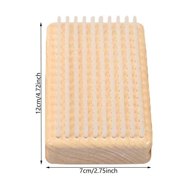 Snowboard Waxing Brush With Enduring Wood Handle And Nylon Bristles - Image 4