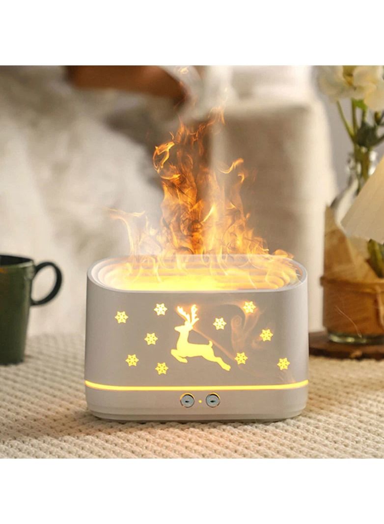 Flame Shape Atmosphere Diffuser,Humidifier,Portable-Noiseless Aroma Diffuser For Home,Office Or Yoga Room - Image 1