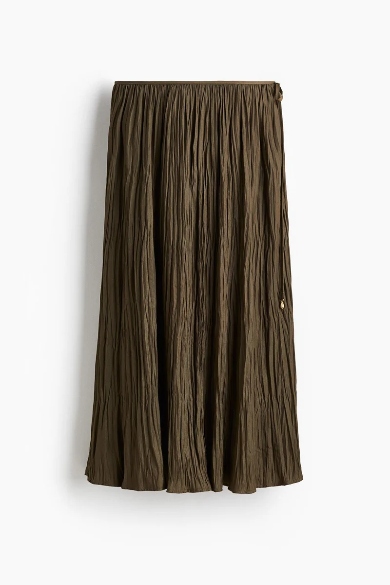 H&M  Crinkled twill skirt for Women | Best Price UAE