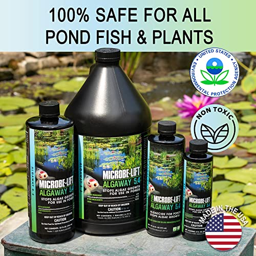 Microbe Lift MICROBE-LIFT ALGAGAL Algaway 5.4 Algae Control Treatment for Ponds and Water Gardens, Safe for Koi Fish, Goldfish, Plants, and Decorations, 1 Gallon - Image 4