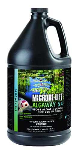 Microbe Lift MICROBE-LIFT ALGAGAL Algaway 5.4 Algae Control Treatment for Ponds and Water Gardens, Safe for Koi Fish, Goldfish, Plants, and Decorations, 1 Gallon - Image 1