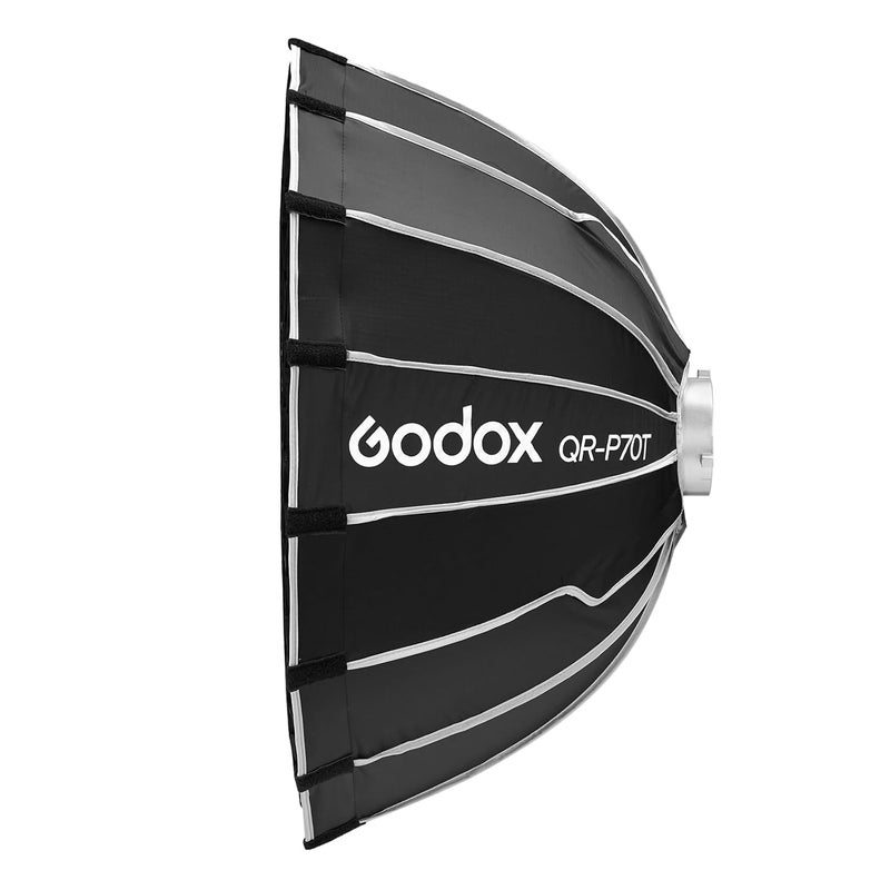 Godox QR-P70T 27.5" Quick Release Parabolic Softbox for SL60II SL150III FV150II AD300PRO AD400PRO AD600BM SZ300R VL300 UL150II ML60 Other Bowen Mount Studio Flash Speedlite - Image 3