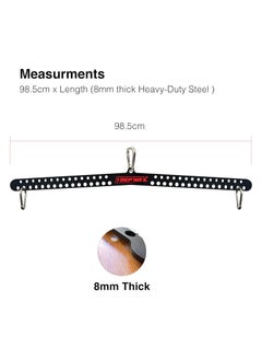 Yalla HomeGym Homegym Multi-Grip Commercial Handle Lat Pull Down Bar, Metal Lat Pull Down And Up Attachment With Multi Holes For Gym Machines  - Image 2