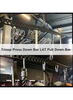 Yalla HomeGym Homegym Multi-Grip Commercial Handle Lat Pull Down Bar, Metal Lat Pull Down And Up Attachment With Multi Holes For Gym Machines  - Image 5