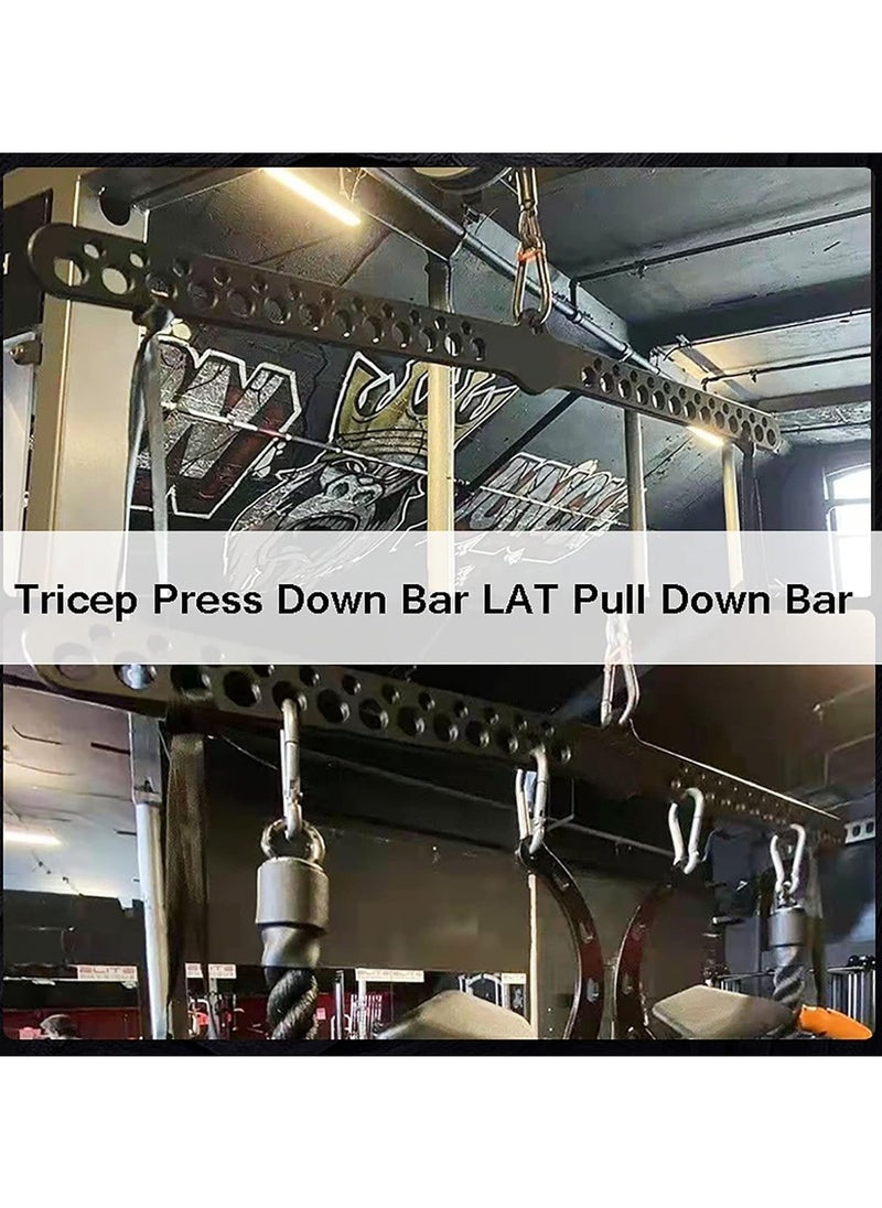 Yalla HomeGym - Homegym Multi-Grip Commercial Handle Lat Pull Down Bar, Metal Lat Pull Down And Up Attachment With Multi Holes For Gym Machines - Image 1