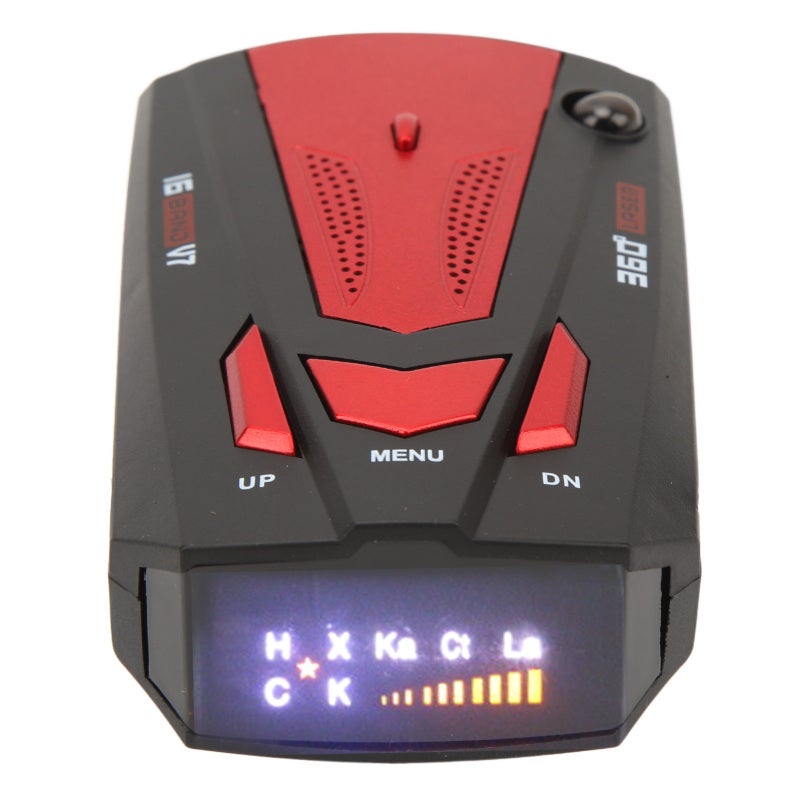 Car Radar Detector: Red 360 Degree Laser Detector - False Alert Free Long Range Radar Detection for Long Distance Driving & Highway Speed Monitoring - Image 3