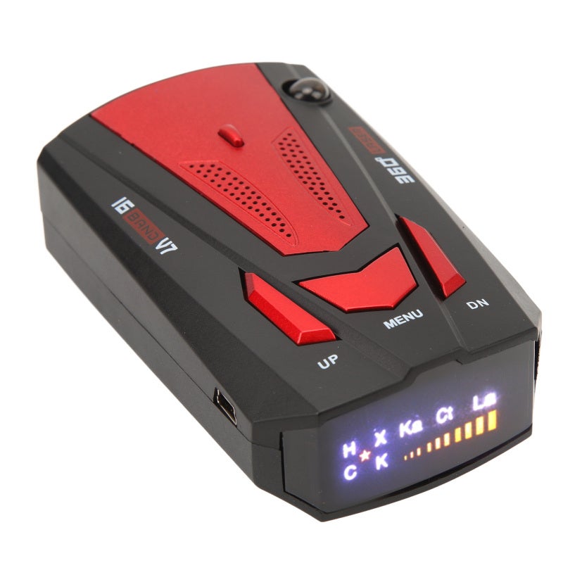 Car Radar Detector: Red 360 Degree Laser Detector - False Alert Free Long Range Radar Detection for Long Distance Driving & Highway Speed Monitoring - Image 5