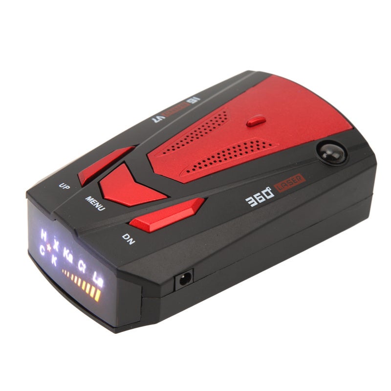 Car Radar Detector: Red 360 Degree Laser Detector - False Alert Free Long Range Radar Detection for Long Distance Driving & Highway Speed Monitoring - Image 4
