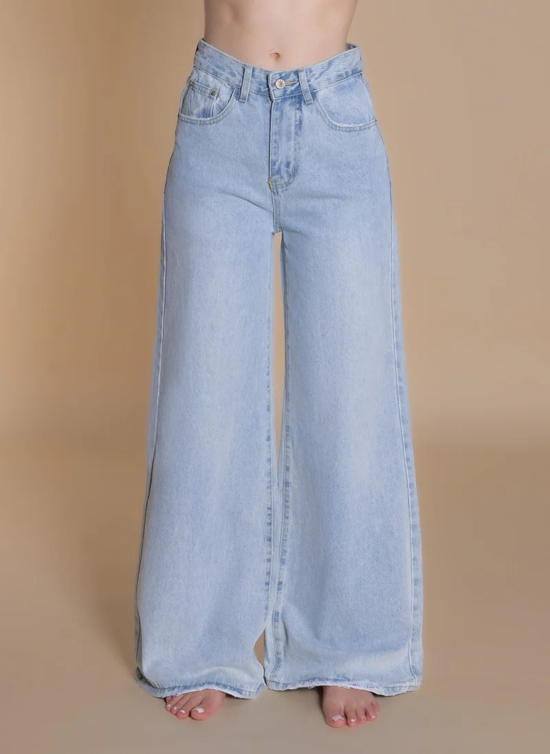 شايبس HIGH-WAIST WIDE LEG JEANS
