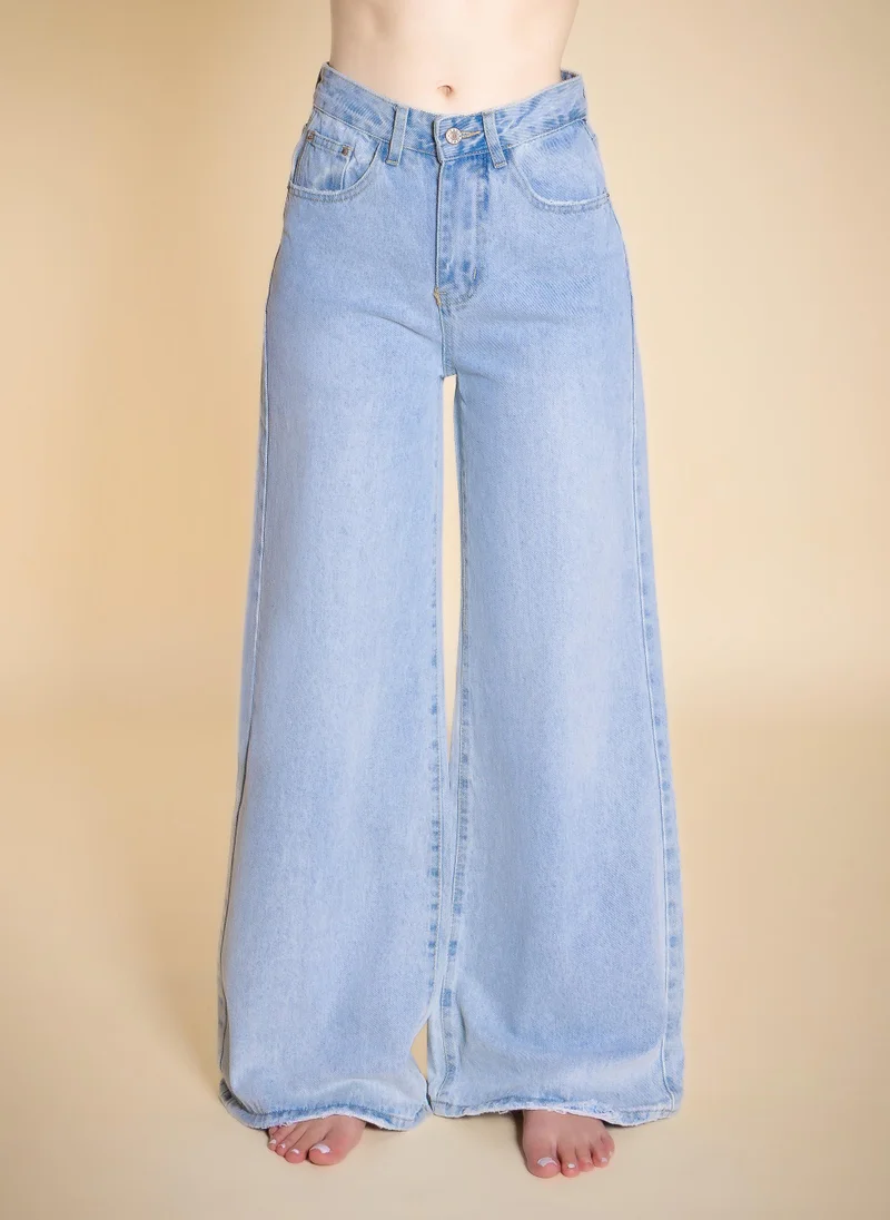 شايبس HIGH-WAIST WIDE LEG JEANS