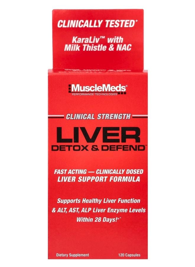 MUSCLEMEDS Liver Detox & Defend™ 120 Capsules 