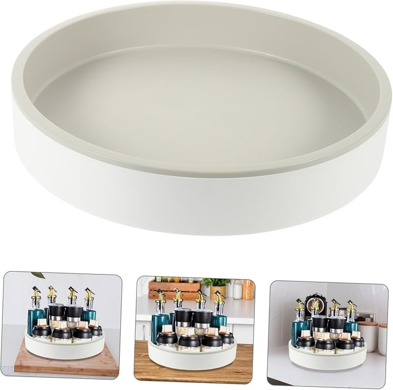 Rotating Turntable Organizer Spice Rack Storage Tray For Kitchen Bathroom Cosmetics Space Saving - Image 5
