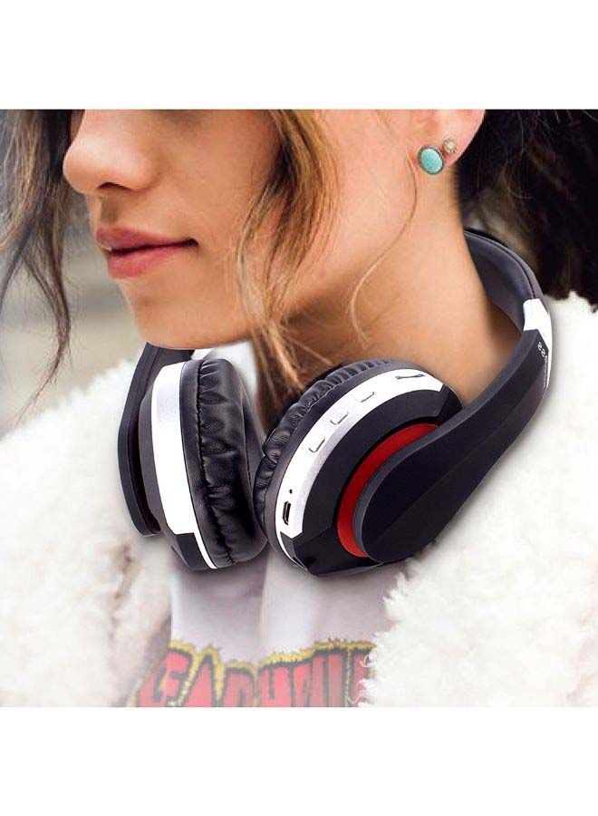 NIBEMINENT MH7 Head-Mounted Foldable BT5.0 Wireless Headset Red - Image 3